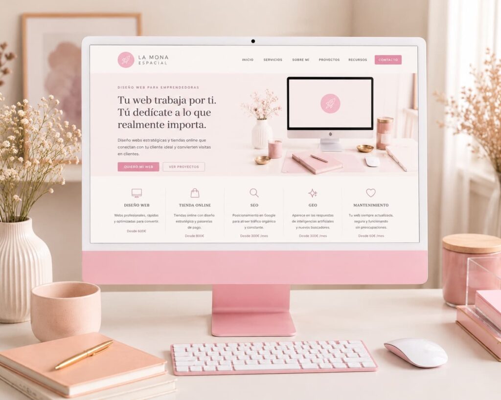 la mona espacial web ecommerce